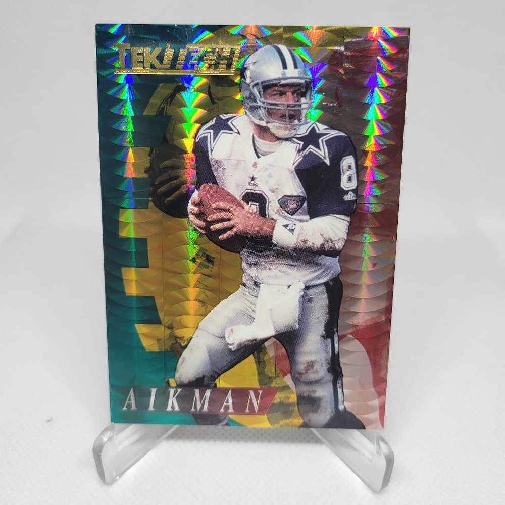 Troy Aikman 1995 Collectors Edge ' Foil TekTech ' Insert